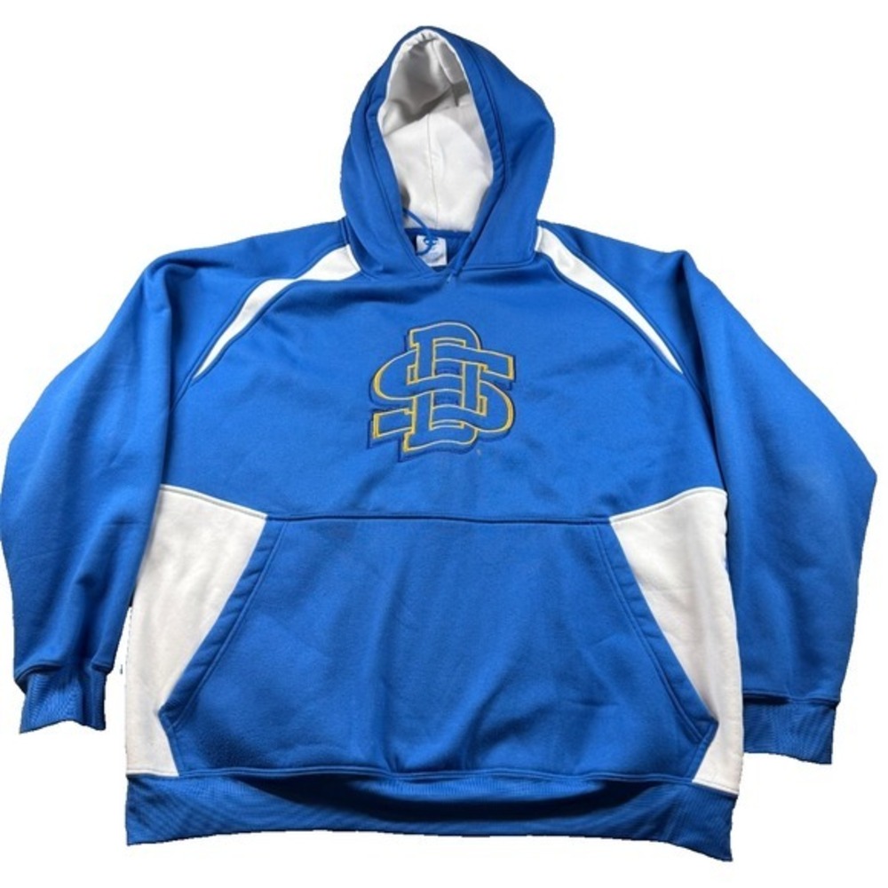 NCAA South Dakota State Jackrabbits Hoodie Blue White Logo Pullover 2XL